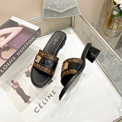 23 early spring new Lock It series letter buckle sandals and slippers XC160616012