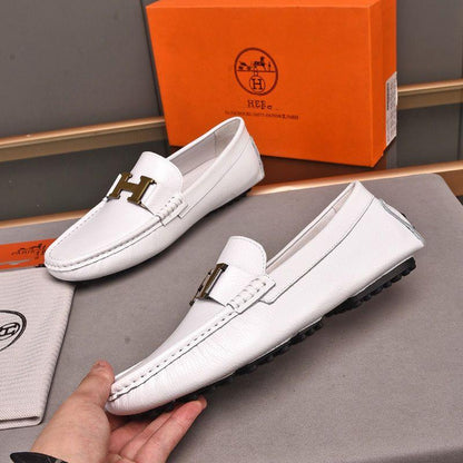 Genuine Leather Casual Comfortable Men's Slip-on ShoesPD05202412401