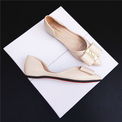 BLACK HANDMADE LEATHER DLOGO WOMEN'S SLIPPERS