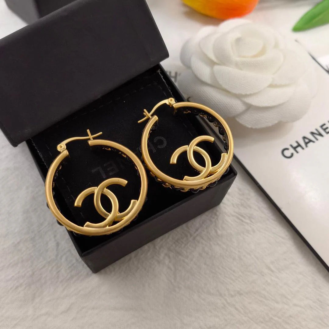 Fashion Braided Earrings All-match High Earrings 1024042903