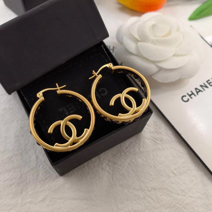 Fashion Braided Earrings All-match High Earrings 1024042903