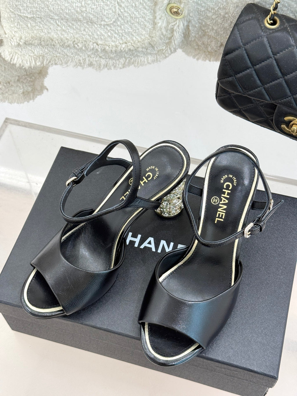 CNL fashion diamond heel high heels 0725042808