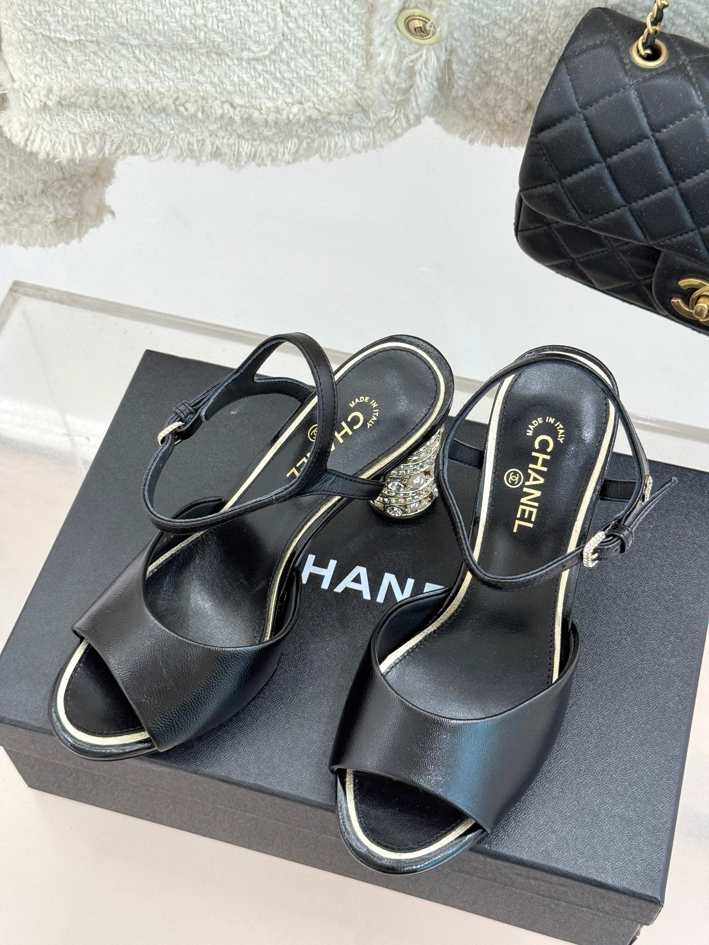 CNL fashion diamond heel high heels 0725042808