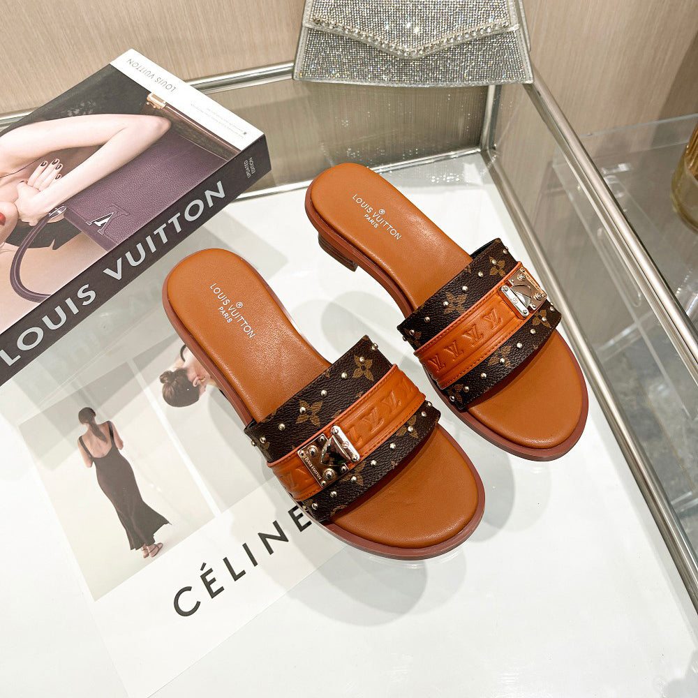 23 early spring new Lock It series letter buckle sandals and slippers XC160616012