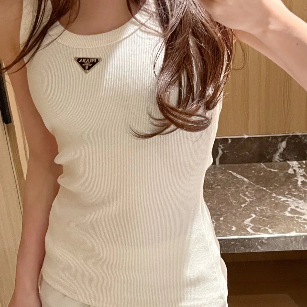 New Knitted Threaded Vest All-match Sling 1024031303