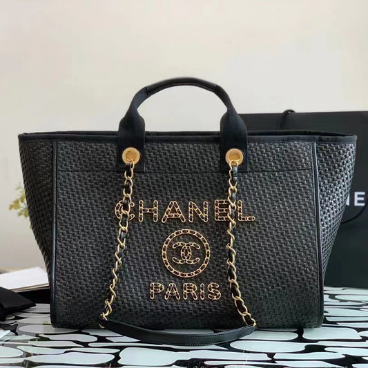 TOTE BAG IN GOLDTONE MENTAL