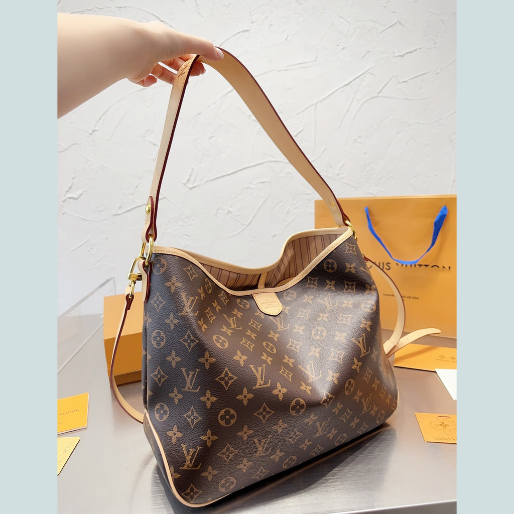 New Wide Shoulder Strap Classic Print Tote Bag XC1623071706