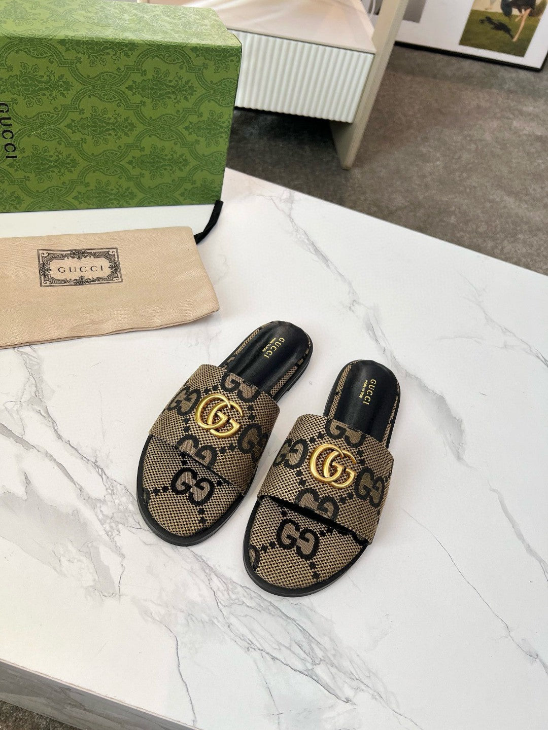 GG fashion print slippers 0725052806