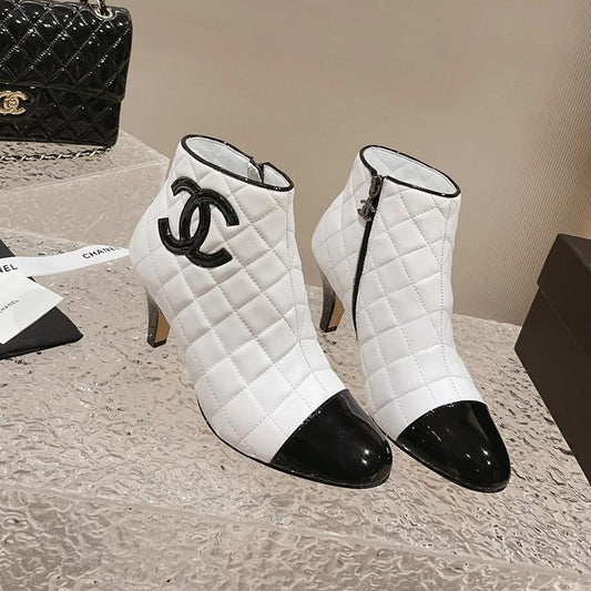 Fashion And Versatile High Heel Short Boots 1023120405