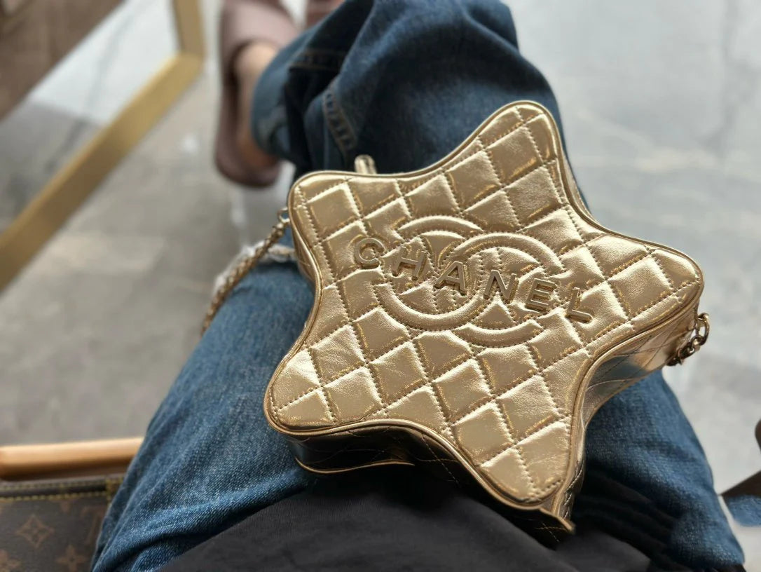 CNL Fashion Rhombus Five-pointed Star Bag 0724021904