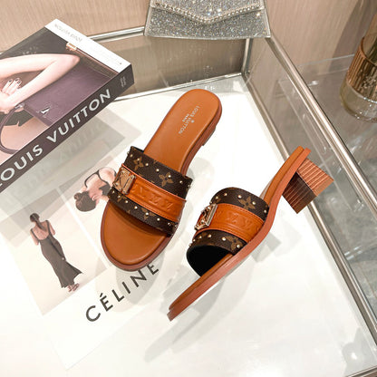 23 early spring new Lock It series letter buckle sandals and slippers XC160616012