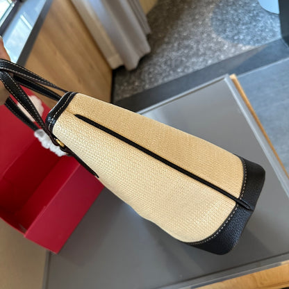 G fashion straw tote bag 0724041131