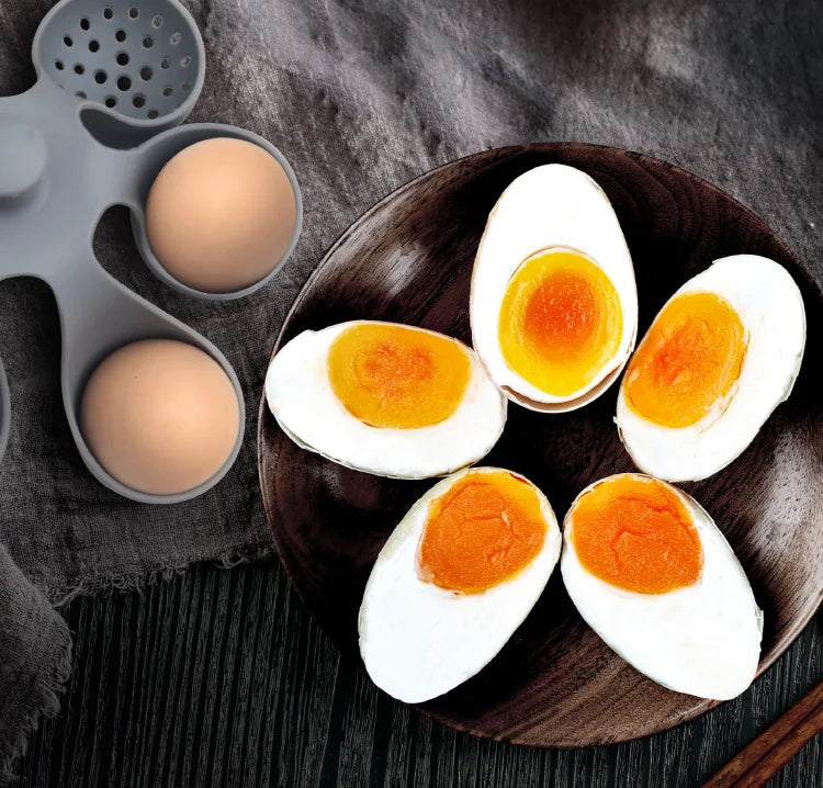 High Quality Silicone Egg Holder Not Stick High Temperature Resistant Safe Cooking Boiled Food Storage Container