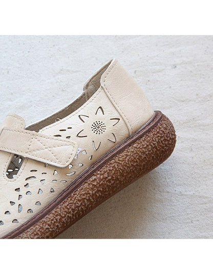 Handmade Wide Head Comfortable Walking Shoes