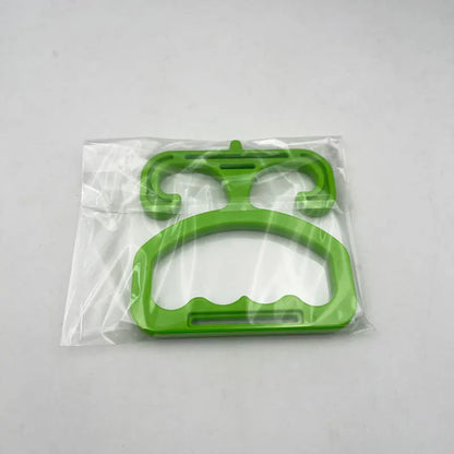 A multi-purpose shopping bag transport handle with double-buckle comfortable grip, a labor-saving tool