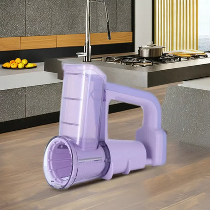 Electric Plastic Vegetable Cutter Slicer and Cheese Grater for Home Use Square Shape