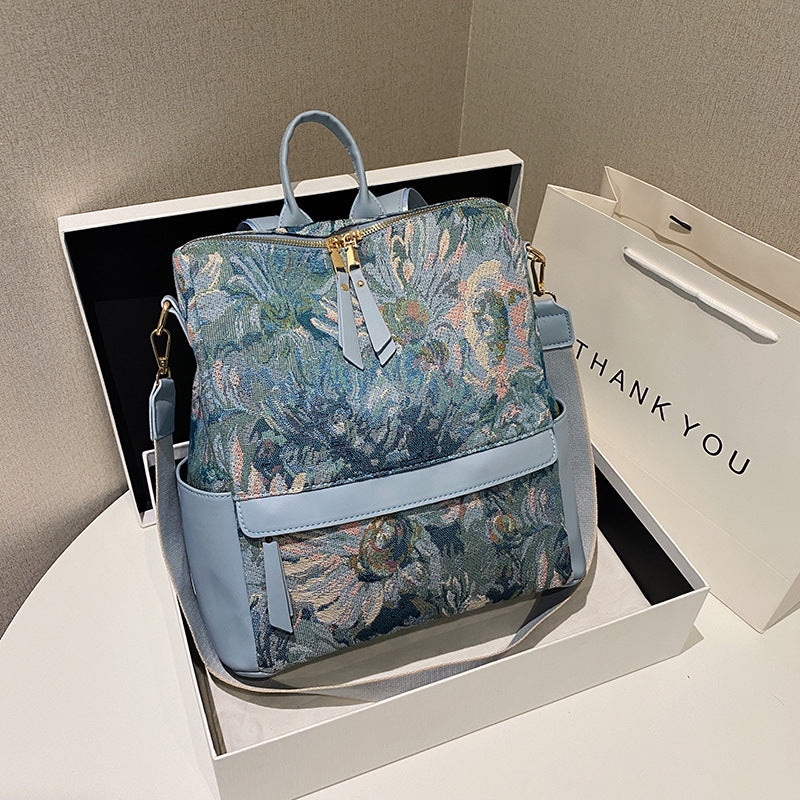 Oil painting backpack 20250808121