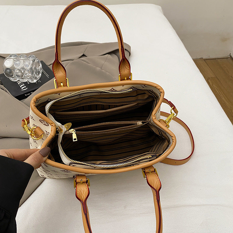 Retro single-shoulder crossbody bag 2025080801