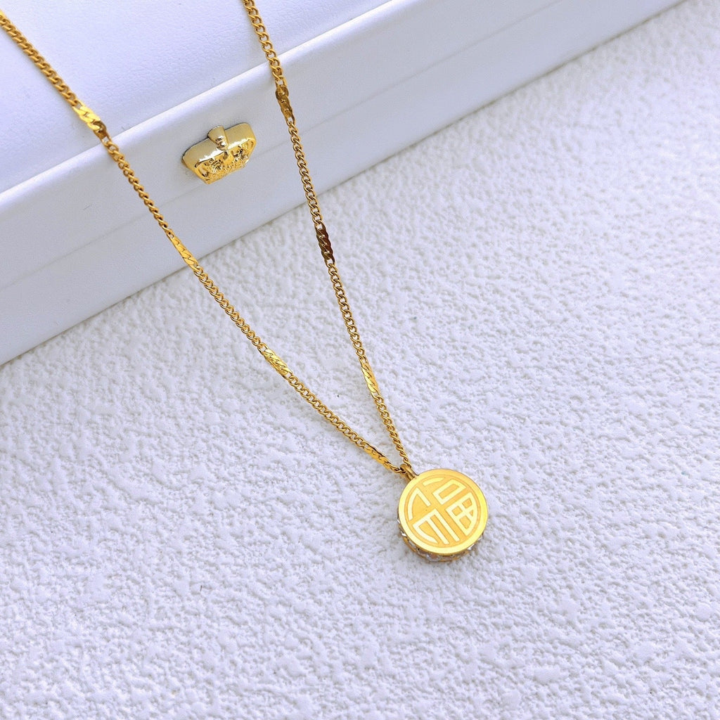 Titanium steel OSI necklace 2025081312