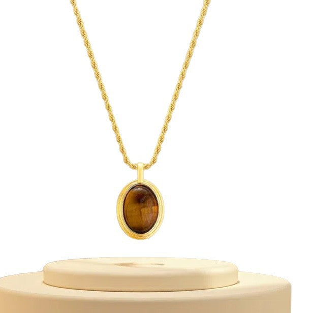 Maillard Tiger's Eye pendant necklace 2025081313