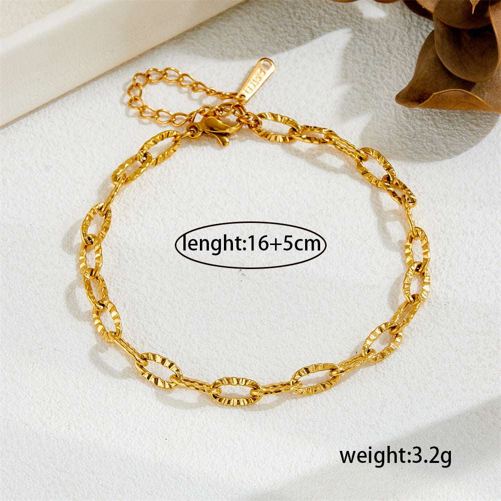 Ins-style embossed necklace 2025081207