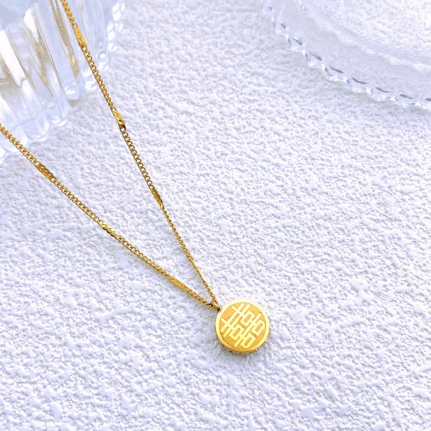 Titanium steel OSI necklace 2025081312