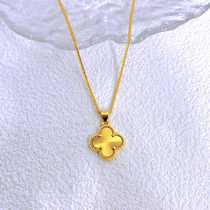 Four-leaf clover necklace 2025081219