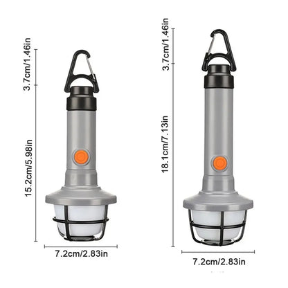 Four types of lighting strips with hooks for quick charging, waterproof, strong light camping lights