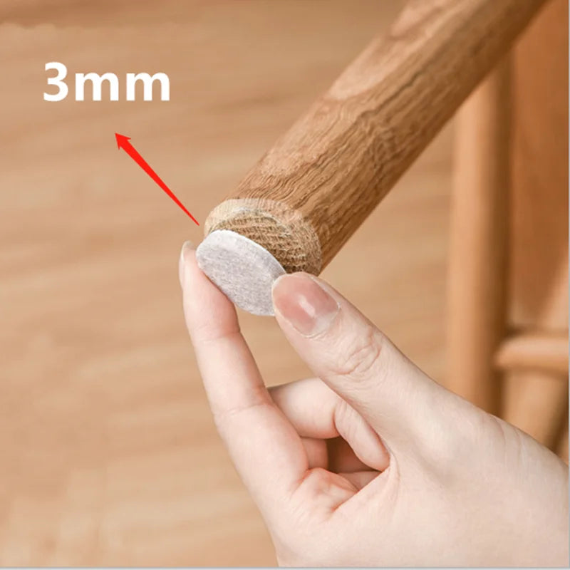 72 piece self-adhesive felt chair leg round bottom anti slip pad set