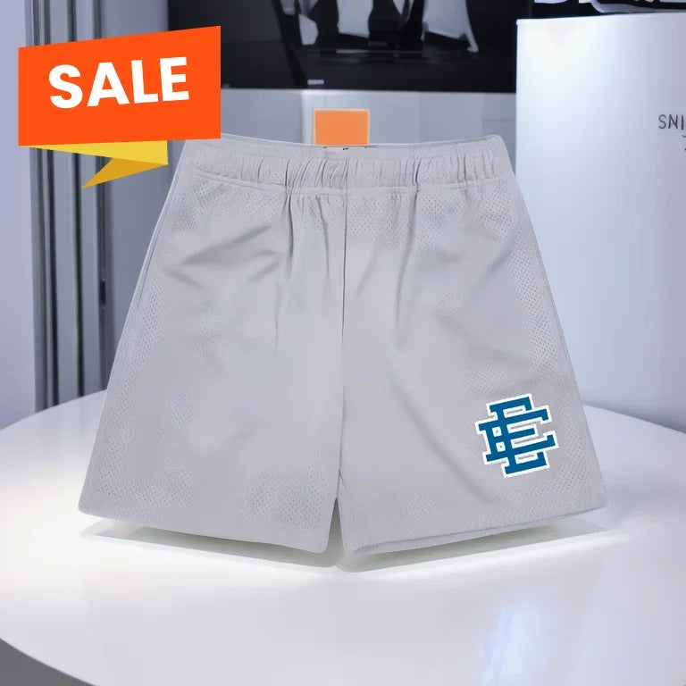 2025 hot selling summer EE beach sports basic mesh classic flower 3D printed fitness shorts