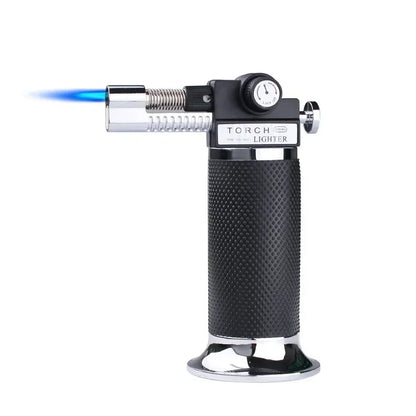 Gas Lighter Windproof BBQ Kitchen Cooking High Capacity Torch Turbine Lighter Spray Gun Jewelry Metal Welding Men's Gifts