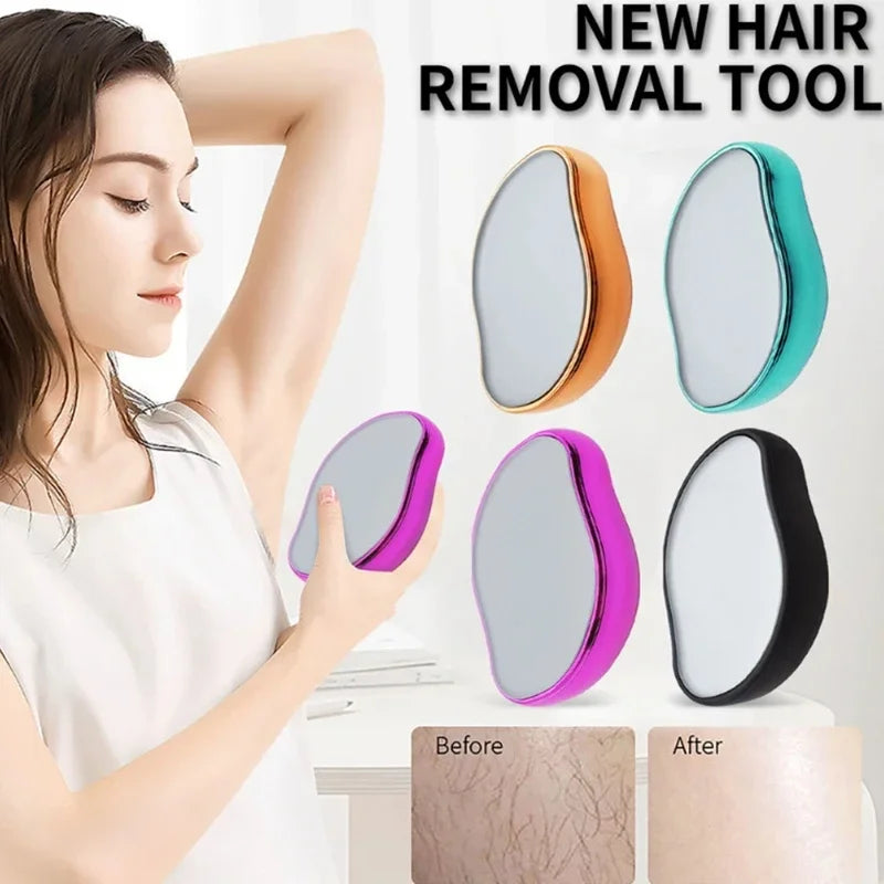Nano painless hair removal device is safe, easy to clean, and reusable