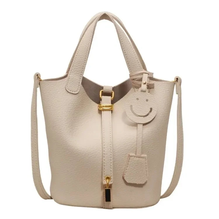 Retro bucket bag, high-end textured commuter bag 2025072908