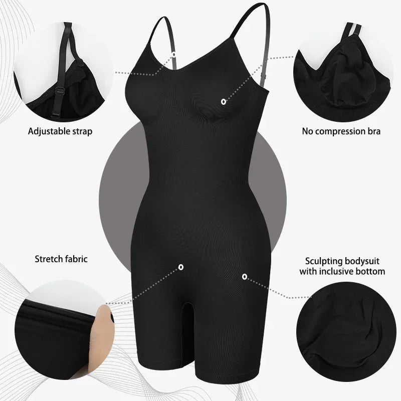 New shapewear women's vest with abdominal control for full body shaping