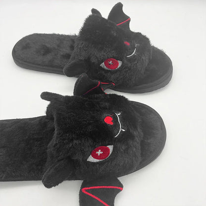 Halloween Bat Slippers Cute Bat Home Slippers
