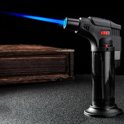 Gas Lighter Windproof BBQ Kitchen Cooking High Capacity Torch Turbine Lighter Spray Gun Jewelry Metal Welding Men's Gifts