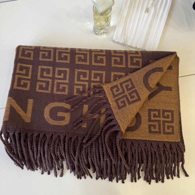 New cashmere scarf—versatile and warm 1025090803