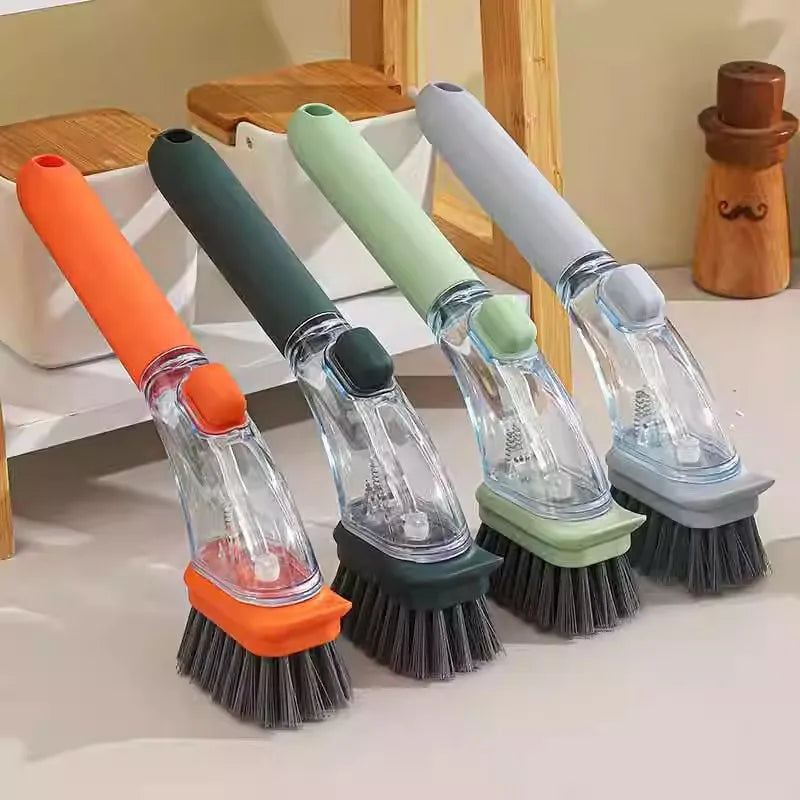Household kitchen washing splash proof pot brush, multifunctional dormitory kitchen brush