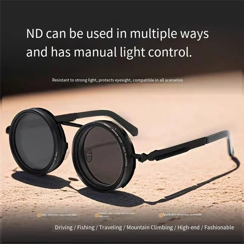 ND9 dimmable UV resistant high-definition filter glasses