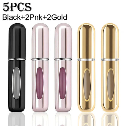 1/3/4/5 PCS mini refillable perfume portable atomizer bottle