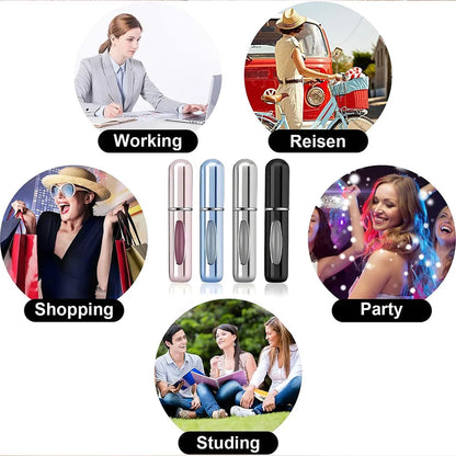 1/3/4/5 PCS mini refillable perfume portable atomizer bottle