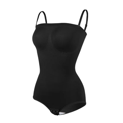 Women Strapless Bodysuits Shapewear Seamless Tude Tops Bodyshaper Compression Waist Trainer Push Up Butt Lifter Backless Shaper