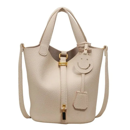 Retro bucket bag, high-end textured commuter bag 2025072908