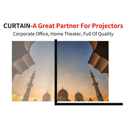 16:9 portable projector screen, simple projector curtain