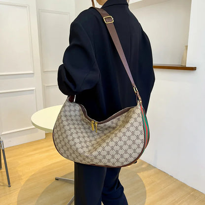 Large-capacity shoulder crossbody bag 2025080807