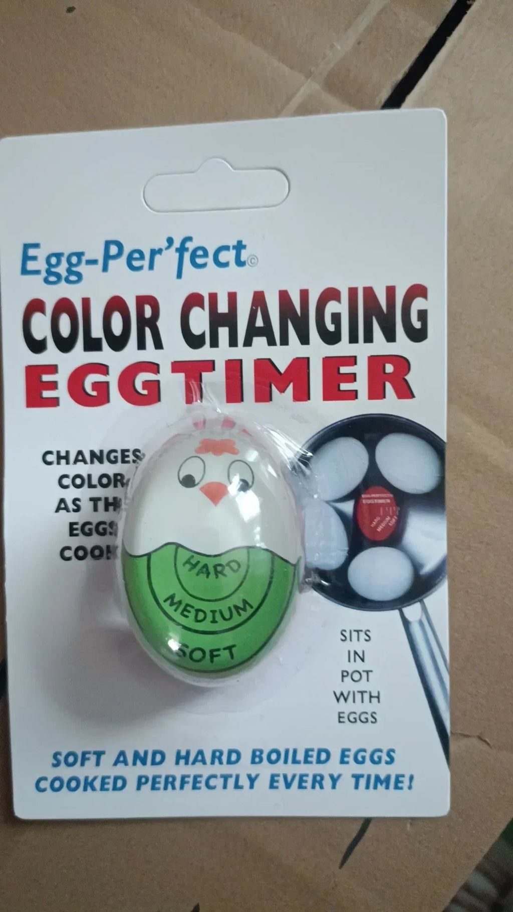 Cartoon Egg Timer Sensitive Hard & Soft Boiled Egg Color Changing Indicators Kitchen Boiled Egg Temperature Observer