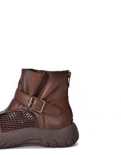 Summer Breathable Mesh Wide Toe Box Shoes Boots