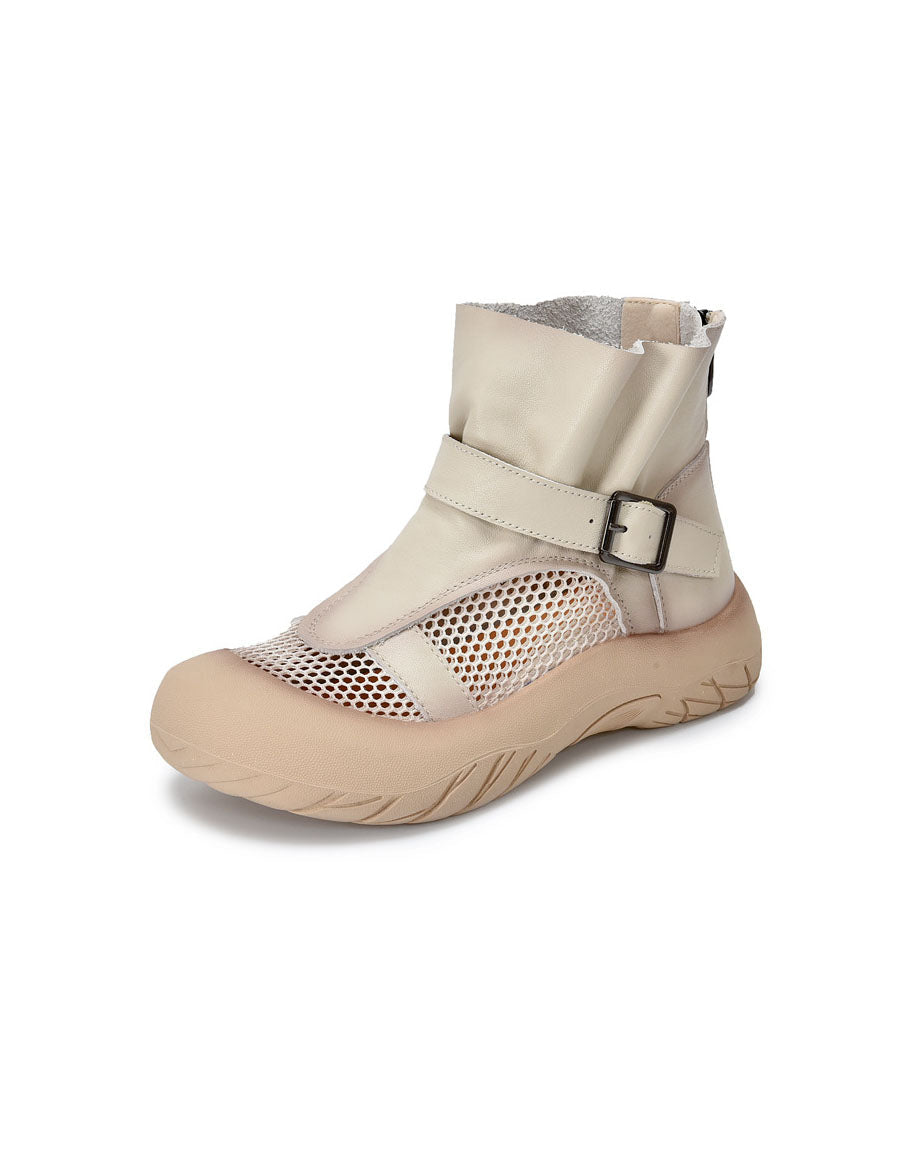 Summer Breathable Mesh Wide Toe Box Shoes Boots