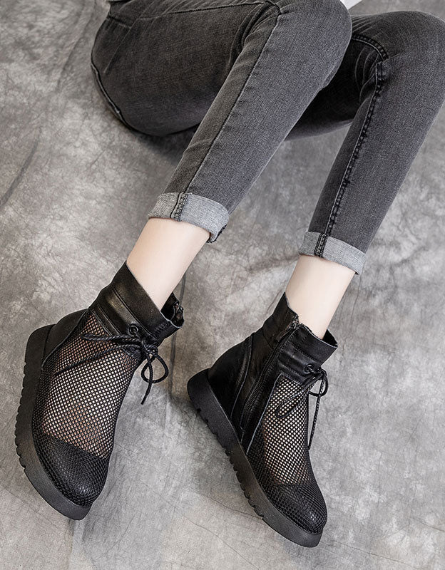 Summer Hollow Mesh Sandals Boots