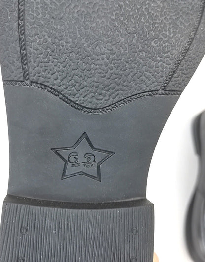 Front Buckle Retro Leather Wide Toe Box Loafers